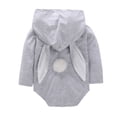 thumbnail image 2 of Douhoow 0-24M Baby Boy Girl Easter Bodysuit Long Sleeve Bunny Ear Hooded Jumpsuit Infant Playsuit, 2 of 8