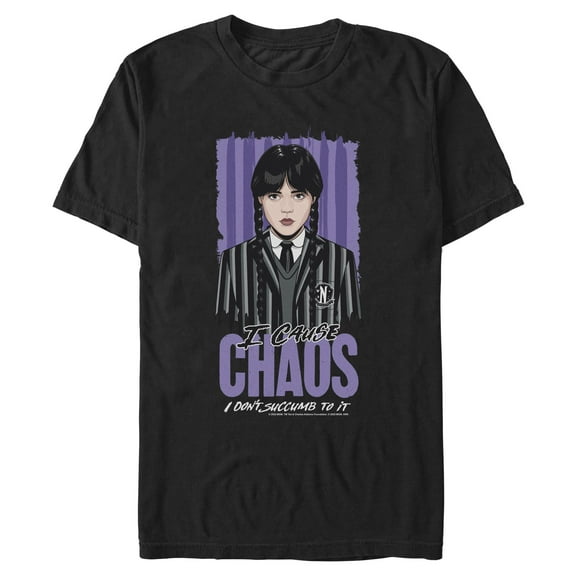 Mens Wednesday I Cause Chaos T Shirt
