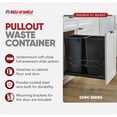 thumbnail image 3 of Rev-A-Shelf 27 Qt Double Pullout Waste Container Trash Can Bins, Black, 53WC-1527SCDM-218, 3 of 7