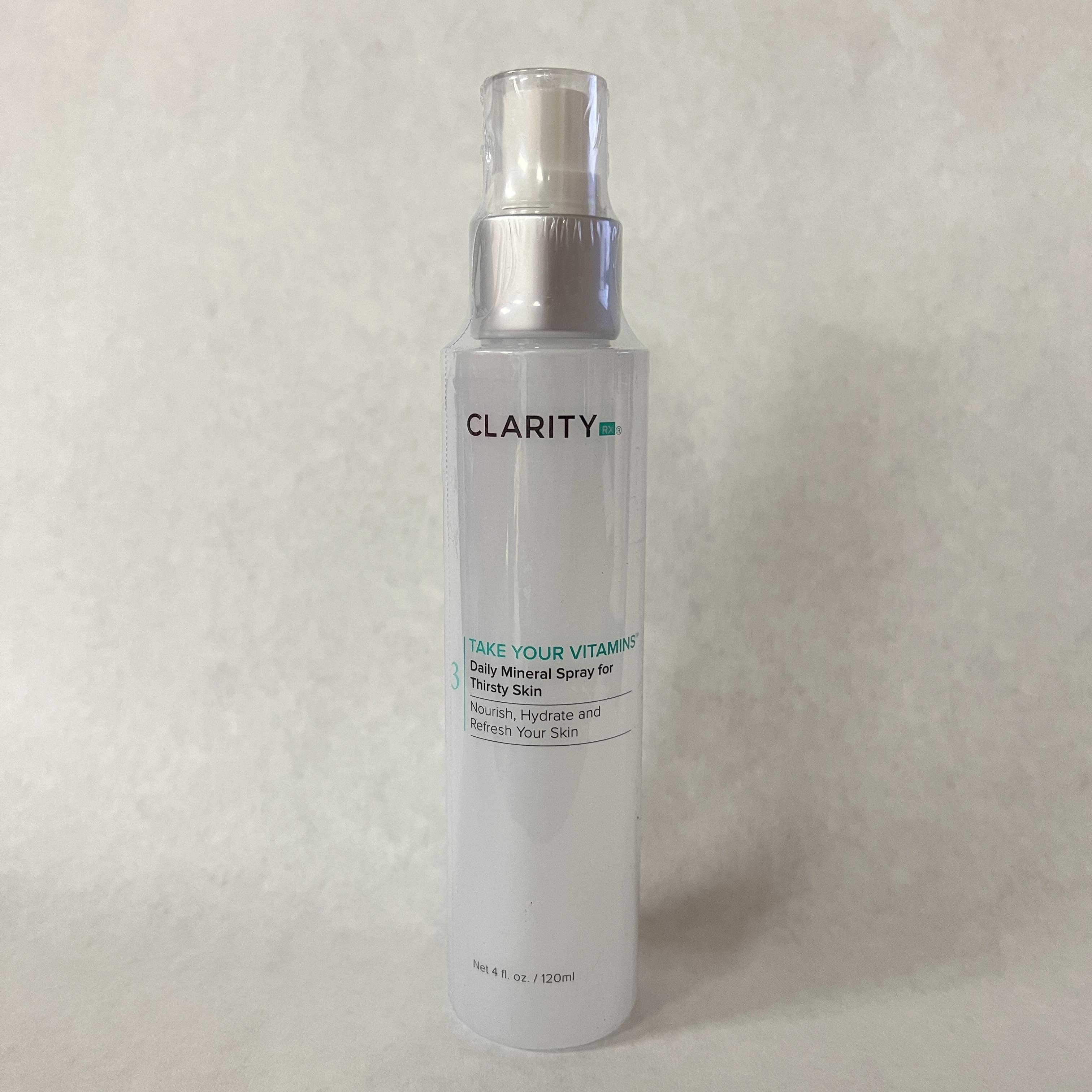 ClarityRx Take Your Vitamins, Daily Mineral Spray for Thirsty Skin, 4 fl oz (120 ml)