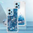 thumbnail image 6 of Slim Fit Phone Case for Redmi Note 12 4G, Glitter Liquid Quicksand Effect Silicone Soft TPU Case with Camera Lens and Screen Protection for Redmi Note 12 4G,LSWT Blue, 6 of 12
