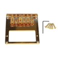 thumbnail image 1 of 6 Roller Saddle 6 String Humbucker Guitar Bridge for Tele Guitar (Gold), 1 of 5