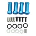 thumbnail image 1 of Adaptadores de hexagonal de rueda de aluminio de 4 piezas mm, combinador más de extensión de 29,5 mm para 144001, 124018, 1240 - Azul Yotijar Piezas de coche rc de ruedas hexagonales de 12 mm, 1 of 8