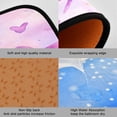 thumbnail image 2 of 2-Piece Kitchen Rugs Set Non-Slip Mats Carpet Floor for Kitchen, Bathroom (19.7"x27.6" & 19.7"x47.2") Watercolor Purple Bows, 2 of 7