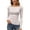 White*, variant on MJDVSOL Women's T-Shirt Contrast Color Polka Dot Casual Tee Shirts Slim Fit Long Sleeve Tops Comfortable Breathable Classic Seaside Tees