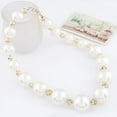 thumbnail image 5 of AYYUFE Women's Gorgeous Big Pearl Rhinestone Bib Statement Chain Necklace, 5 of 5