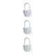 thumbnail image 4 of Inteprter Flower Basket Handle Satin Lightweight Durable Wedding Holder Rustic Accessory Tear  Ornaments Resistant Anniversary Soft Type1, 4 of 6