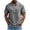 Gray, variant on Short Sleeve Linen Shirts for Men Lightweight Casual Beach Summer Tops 3-Button Henley Tees Solid Color (XL, Navy)