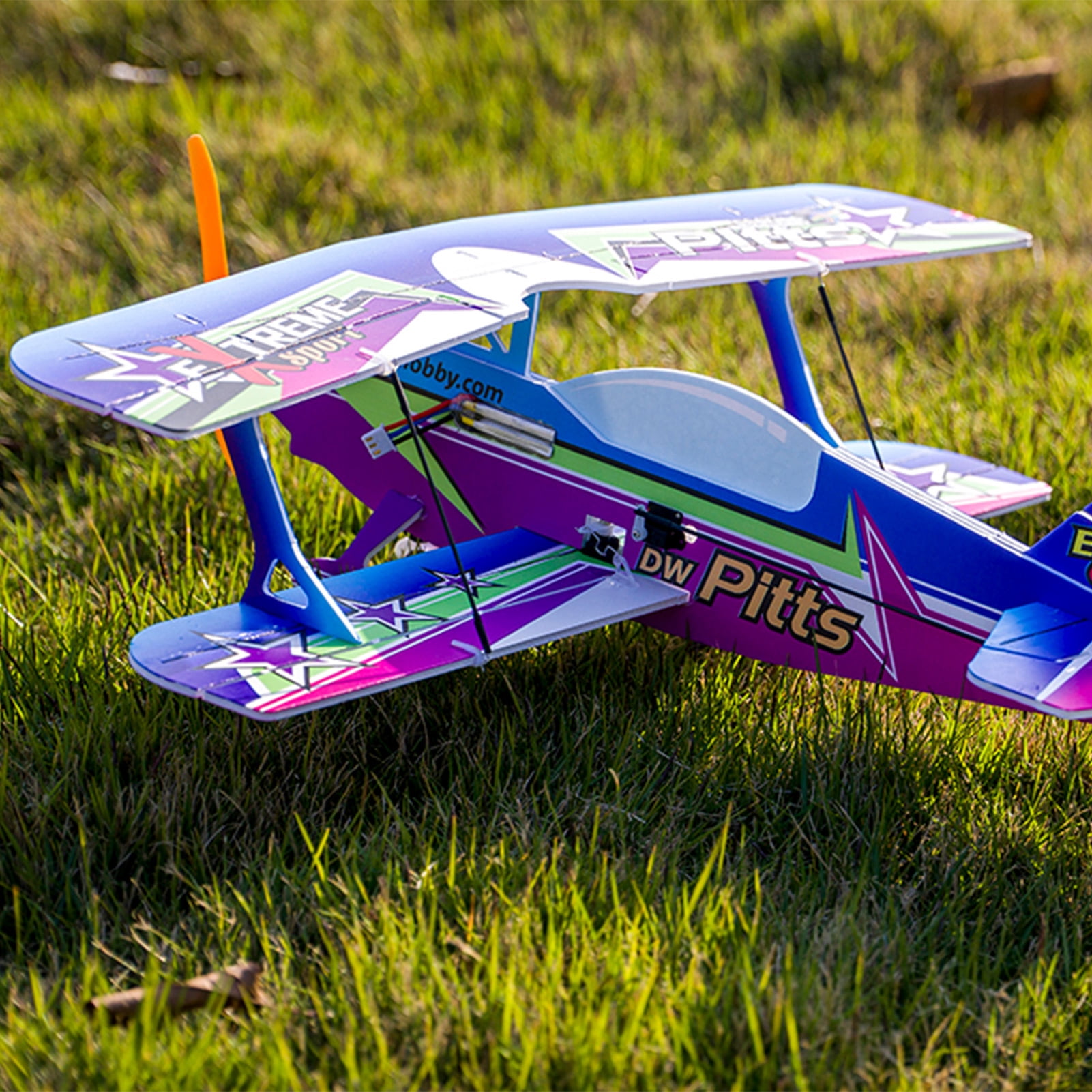 Dwh DWH E3005-152E PITTS RC Airplane Aircraft Foam Plane 450mm Wingspan Outdoor  Toys For Adults Kids Boys DIY Assembly Model With Brushless Motor Propeller Servo Receiver
