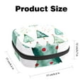 thumbnail image 2 of Sanitary Napkin Storage Bag, Cute Watercolor Christmas Trees Portable Menstrual Pad Bag for Teen Girls Store Panty Liners Tampons Sanitary Pads for Women Ladies, 2 of 6