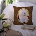 thumbnail image 3 of Carolines Treasures SS8921PW1414 Bichon Frise Fabric Decorative Pillow, 14Hx14W, multicolor, 3 of 4