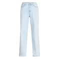 thumbnail image 5 of No Boundaries High Rise Baggy Wide Leg Jeans, 32" Inseam, Women's and Women's Plus Sizes XXS-4X, 5 of 5
