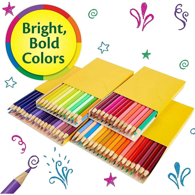  Crayola Colored Pencils Set (120ct), Coloring Book Pencils,  Kids Art Supplies, Bulk Colored Pencils, Presharpened, Ages 3+ : Toys &  Games