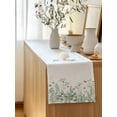 thumbnail image 5 of Table Runner 48 Inches Long for Kitchen Dining, Sage Green Spring Floral Dresser Scarf Farmhouse, Dining Table Decorations for Wedding/Parties, Watercolor Elegant Pastoral Flowers 13 x 48 In, 5 of 8
