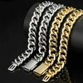 thumbnail image 4 of Extra Shiny Big Iced Out Cuban Chain, Width 16MM Hip Hop Cuban Link Necklace for Men, 16-24 Inch Solid Thick Miami Cuban Link Chain for Men, Gift Box Included, 4 of 8