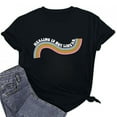 thumbnail image 2 of LSLJS T-Shirt Graphique Mode à Manches Courtes Col Rond Décontracté Printemps et Été pour Femmes, Cadeaux pour Femmes, 2 of 6