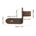 thumbnail image 2 of Uxcell Shelf Support Pegs L-Shaped Bracket Pegs Shelf Pin With Hole Copper Tone 6mm, 2 of 5