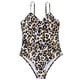 thumbnail image 4 of Traje de baño de una pieza para mujer, conjunto de bikini para mujer, bikini liso con relleno en el pecho sin aros, traje de baño de una pieza en V para mujer, 4 of 9