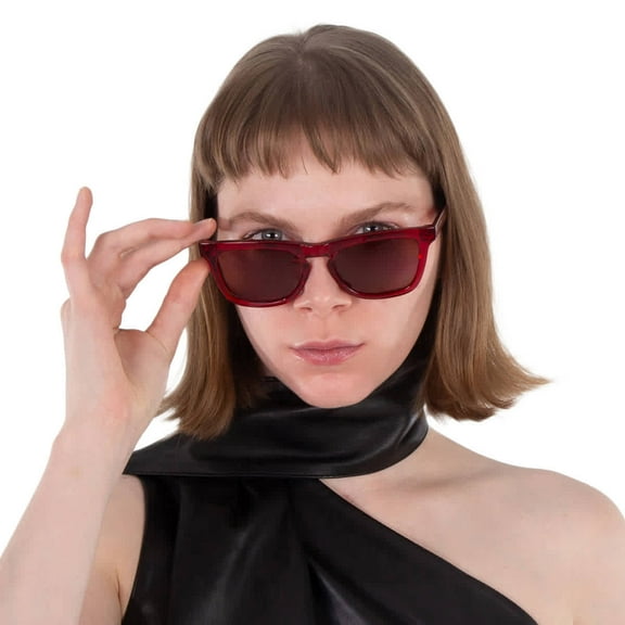 Calvin Klein Wine Square Ladies Sunglasses CK23535S 604 53