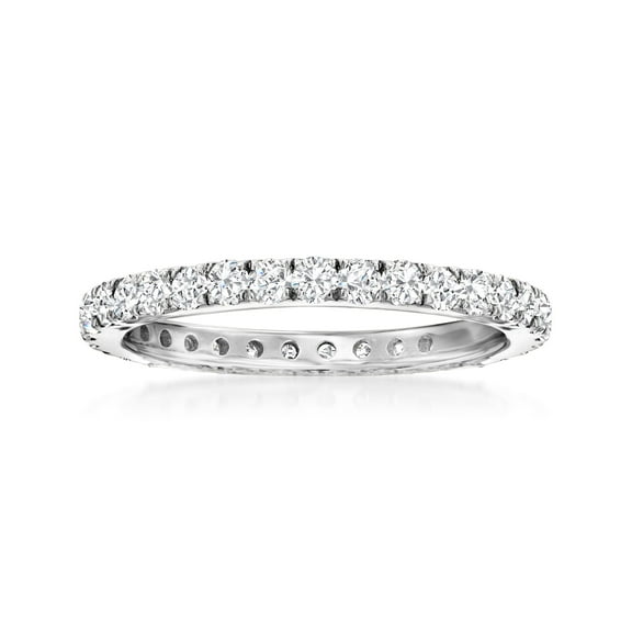 Ross-Simons 1.00 ct. t.w. Diamond Eternity Band in 14kt White Gold, Women's, Adult