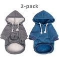 thumbnail image 2 of 2Pcs Dog Hooded Sweaters & Jackets - Soft Dog Clothes Hoodie for Small/Medium/Large Dogs & Cats | All-Season Comfort & Fit, Stylish Pet Shirts Apparel & Accessories, 2 of 6