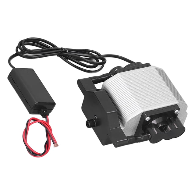 Fishing Aerator Pump, Small Household Stronger Air Pressure Compact Structure Low Temperature Rise Aquatic Transport Aeration Pump for Home Power Cut Fish Tank 12V DC 30L Air Pump