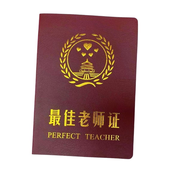 Certificate Award Present Tabletop Decorative Cabinet Classic Paper Certificates Gift for Celebrations Birthdays Party Festivals Holidays Perfect Teacher