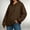 Brown, variant on Hueoook Plus Size Hoodies for Women Trendy Fall Sweatshirts Trendy Casual Hooded Drawstring Long Sleeve Sweatshirt Top Pink 2X