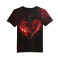 thumbnail image 4 of Xdegoge Kids Boys Cool Graphic T Shirts Awesome Galaxy Outer Space Nebula Print Short Sleeve Crewneck Casual Playwear School Tops Soft Comfy Daily Activewear, 4 of 5