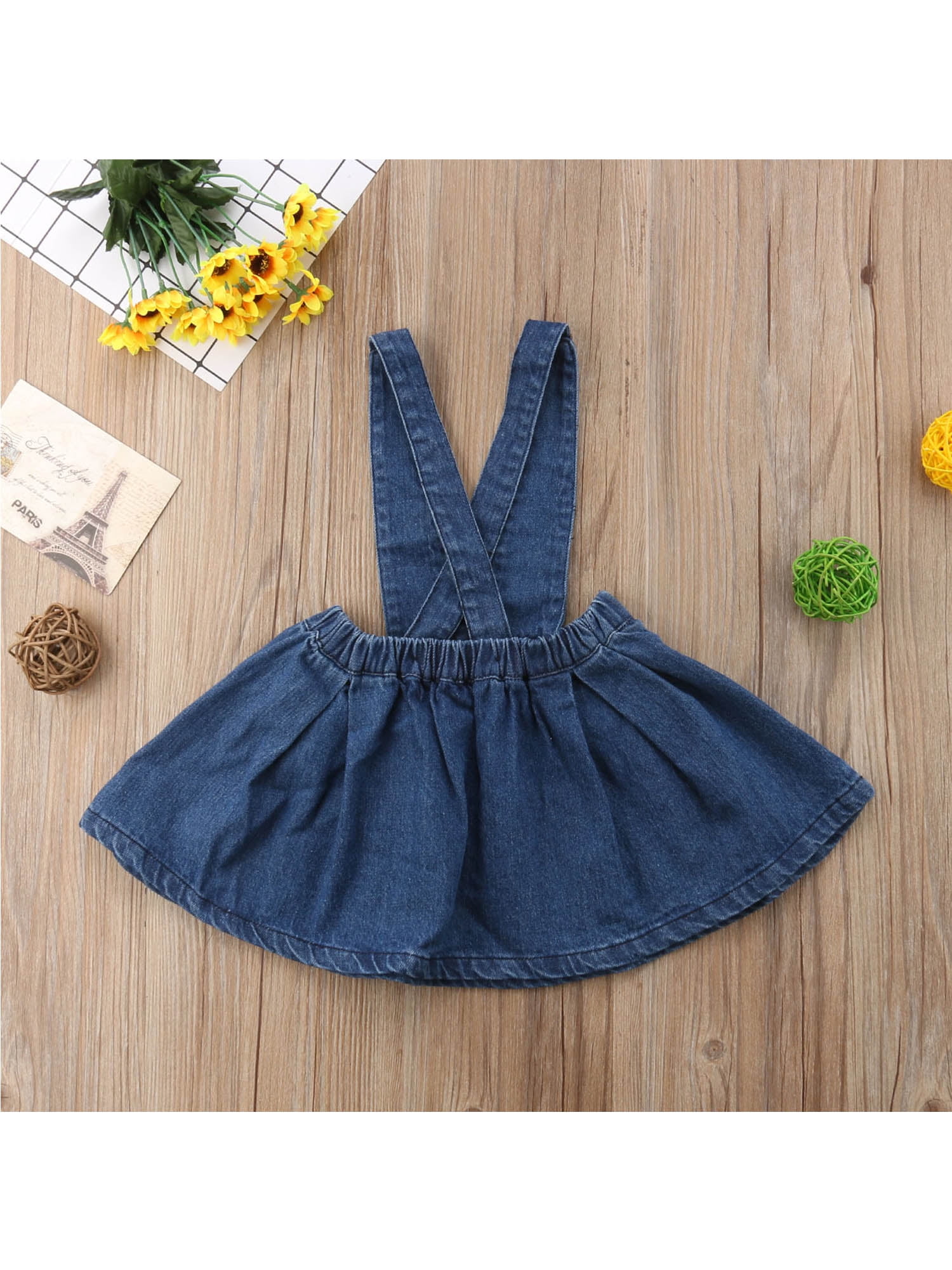 Jxzom Kids Toddler Baby Girl Suspender Denim Skirt 6M 12M 2T 3T 4T