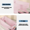 thumbnail image 4 of Xihbxyly Organizador de Doble Capa para Refrigerador, con Deslizamiento Automático, Gestión de Alimentos Frescos, Borde Seguro, Práctico para La Cocina Del Hogar, Plástico, Blanco, Rosa, Gris y Amari, 4 of 6