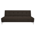 thumbnail image 3 of Sofa Cama Reclinable El Bazar Store New York Chocolate Futon 3 posiciones Sala Love Seat, 3 of 7