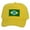 Yellow, variant on Top Headwear Country Brazil Flag Hat - Brazilian Patriotic Trucker Cap Yellow
