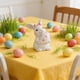 thumbnail image 4 of Hogar y cocina, Decoración del hogar, Adornos, Conejito de Pascua de resina abrazando huevos de Pascua, adorno en forma de conejito blanco lindo, figura decorativa para el hogar, Conejito de Pascua de, 4 of 6