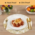 thumbnail image 4 of Palm Trees Round 13 Inch Placemats Set of 2, Yellow Tropical Plants Summer Forest Scenery HeatResistant Non Slip Place Mats for Dining Table, Wipeable Braided Kitchen Table Mats for Housewarming, 4 of 9