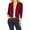Burgundy, variant on Women's Casual Lightweight Long Sleeves Open Front Office Wear Bolero Solid Cardigan