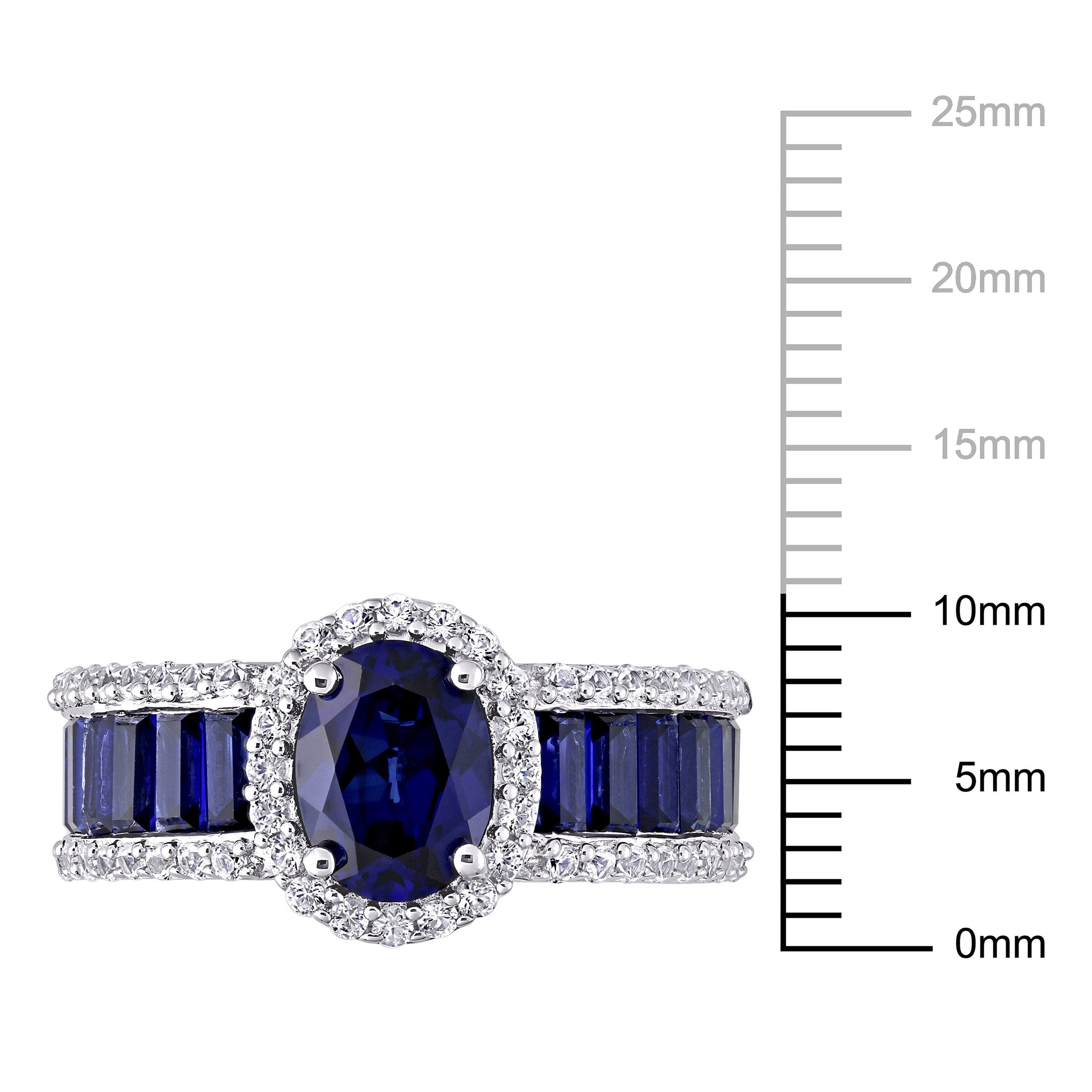 Everly Women's Created Sapphire Sterling Silver Ring