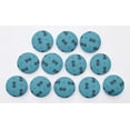 thumbnail image 6 of IBA Indianbeautifulart Blue 1 Inch Buttons For Sewing Fancy Buttons For Crafts 2 Hole Circle & Arrow Geometric Shirting Scrapbooking Canvas Buttons Pack Of 50, 6 of 7