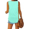 thumbnail image 3 of Liacowi Women Casual Vest Tops V Neck Sleeveless Summer Loose Tank Tops, 3 of 5