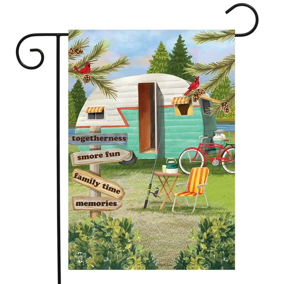 Briarwood Lane Woodsy Camper Garden Flag