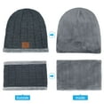 thumbnail image 2 of Yontune Gray Bluetooth Speaker Beanie Hats with Scarf for Outdoor Valentine's Day Gift for Men & Women, 2 of 8