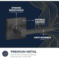 thumbnail image 4 of Stylware Maven Dummy Lever Door Lock Screws Included | Reversible Non Turning Heavy Duty Steel 5 in Matte Black (2 Pack), 4 of 8