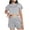 #338-Gray, variant on Censtreet Womens Pajama Sets Short Sleeve Pajamas for Women Sets Soft Lounge Sets Casual Sleepwear PJS