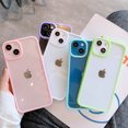 Candy Color Shockproof Silicone Bumper Phone Case For iPhone 16 15 14