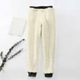 thumbnail image 5 of Womens' Warm Legging Tummy Control Printed Leggings With Elastic Drawstring Pockets And Thick Insulation Pants On Clearance, 5 of 5