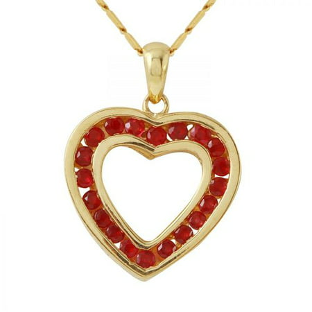Foreli 0.65CTW Ruby 10k Yellow Gold Necklace