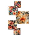 thumbnail image 3 of Designart "Paradise In The Tropics II" Floral Wall Art Set Of 5 - Multicolor Cottage Living Room Metal Art Set, 3 of 6