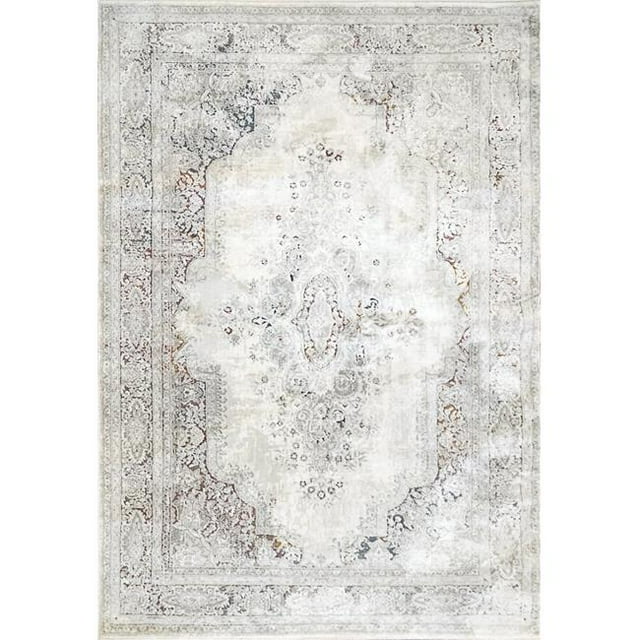 Dynamic Rugs TI243337135 2 ft. x 3 ft. 11 in. Torino 3337 Area Rug, 135 Ivory & Red & Blue