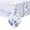 Blue and White, variant on Floral Tablecloth Rectangle, Watercolor Wildflower Table Cloth, Spring Summer Waterproof Polyester Fabric Wrinkle Free Tablecloths for Outdoor, Picnic, Camping, Kitchen, Dining Room, 60x84 Inch