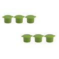 thumbnail image 1 of Oleegame 2PC Wine Bottle Cap Reusable And Sealing Cap Silicone Cork Keeps Wine Fresh For Days In Air Tightness Set Of 3 Green, 1 of 7
